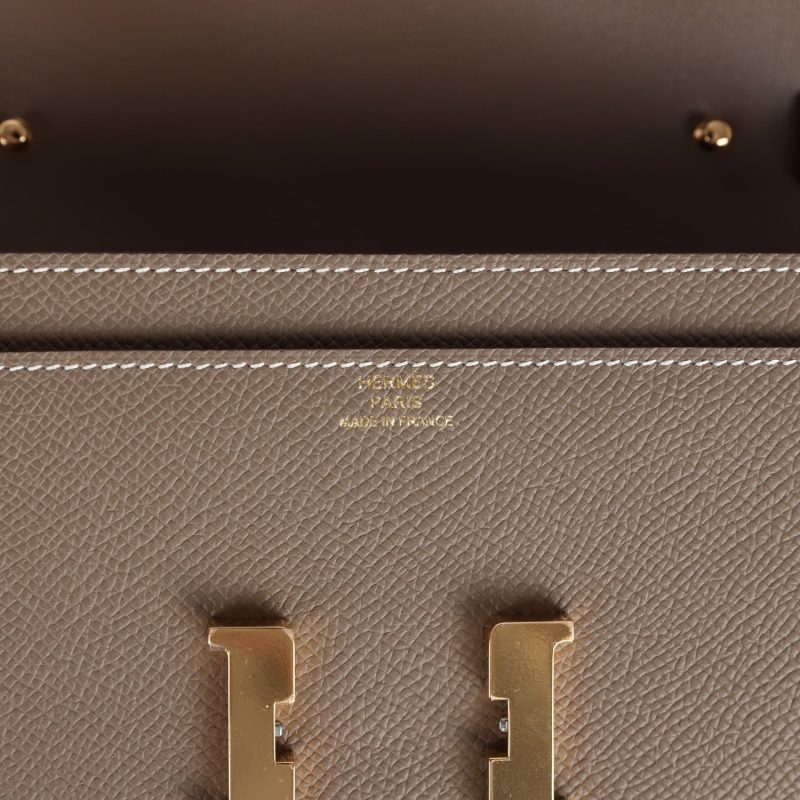 Hermes Constance Wallet To Go Etoupe Epsom Gold Hardware - Image 6
