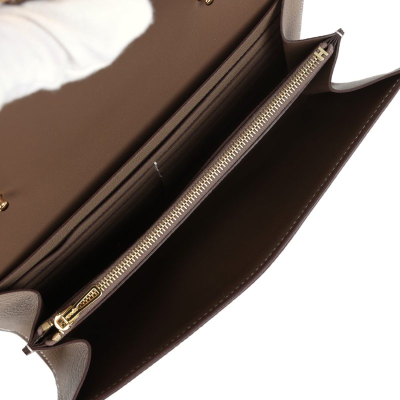 Hermes Constance Wallet To Go Etoupe Epsom Gold Hardware - Image 7