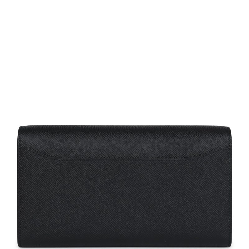 Hermes Constance Wallet To Go Black Epsom Palladium Hardware - Image 4