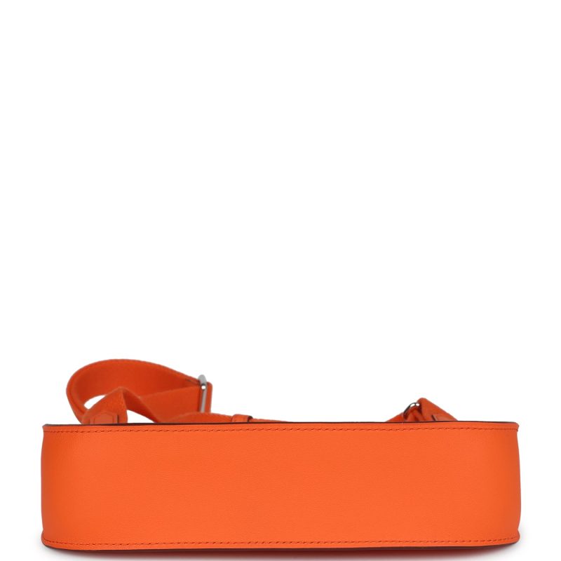 Hermes Mini Jypsiere Orange Minium Swift Palladium Hardware - Image 6