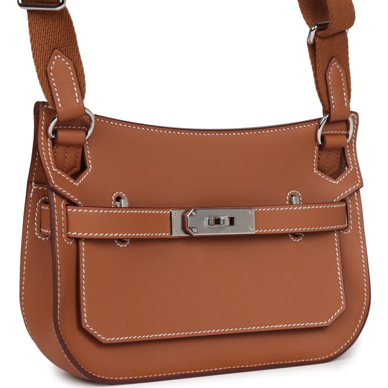 Hermes Mini Jypsiere Gold Swift Palladium Hardware - Image 2