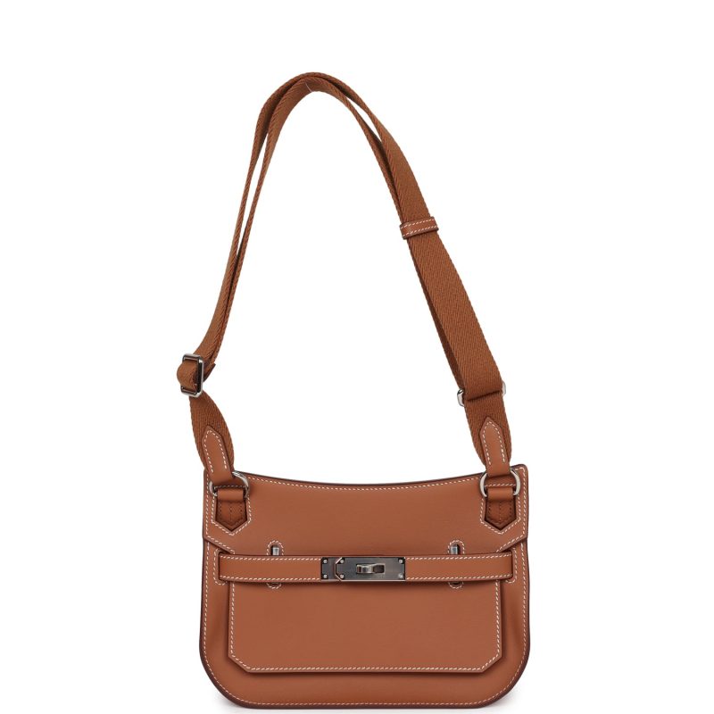 Hermes Mini Jypsiere Gold Swift Palladium Hardware - Image 5