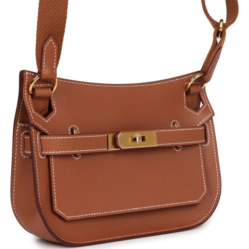 Hermes Jypsiere Mini Gold Evercolor Gold Hardware - Image 2