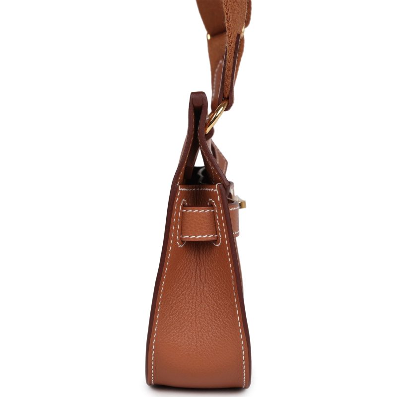 Hermes Jypsiere Mini Gold Evercolor Gold Hardware - Image 3