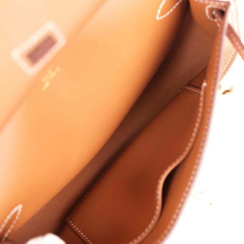 Hermes Jypsiere Mini Gold Evercolor Gold Hardware - Image 8