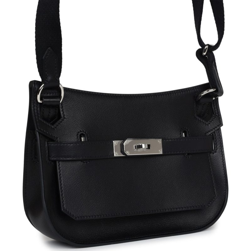 Hermes Jypsiere Mini Black Evercolor Palladium Hardware - Image 2