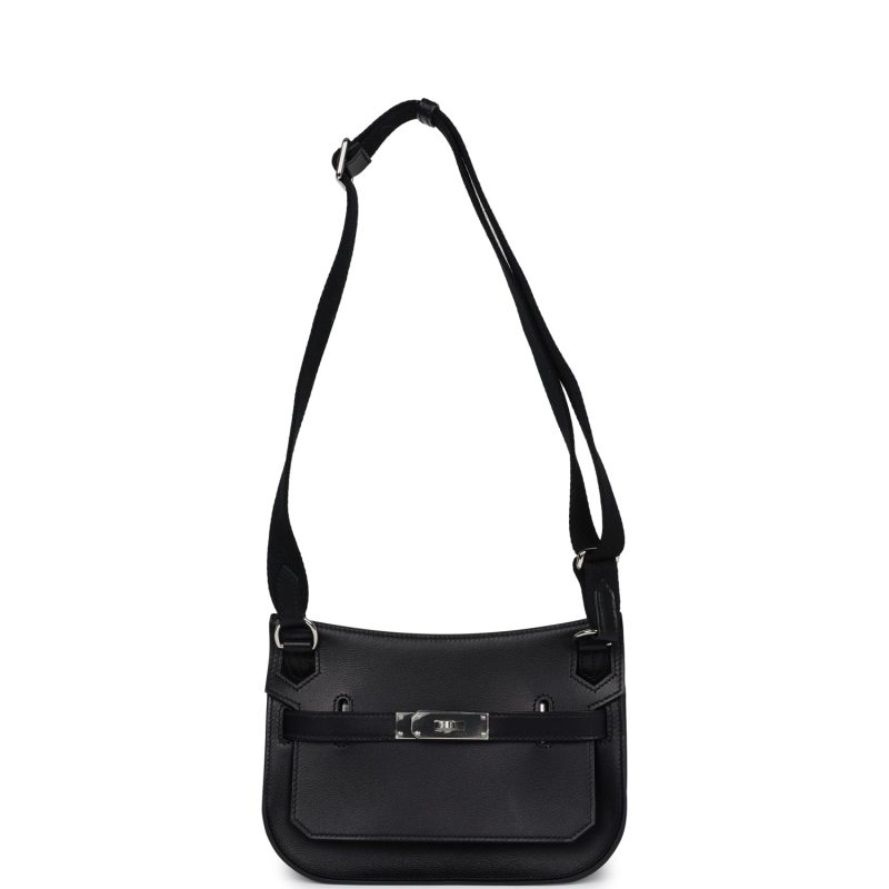 Hermes Jypsiere Mini Black Evercolor Palladium Hardware - Image 6