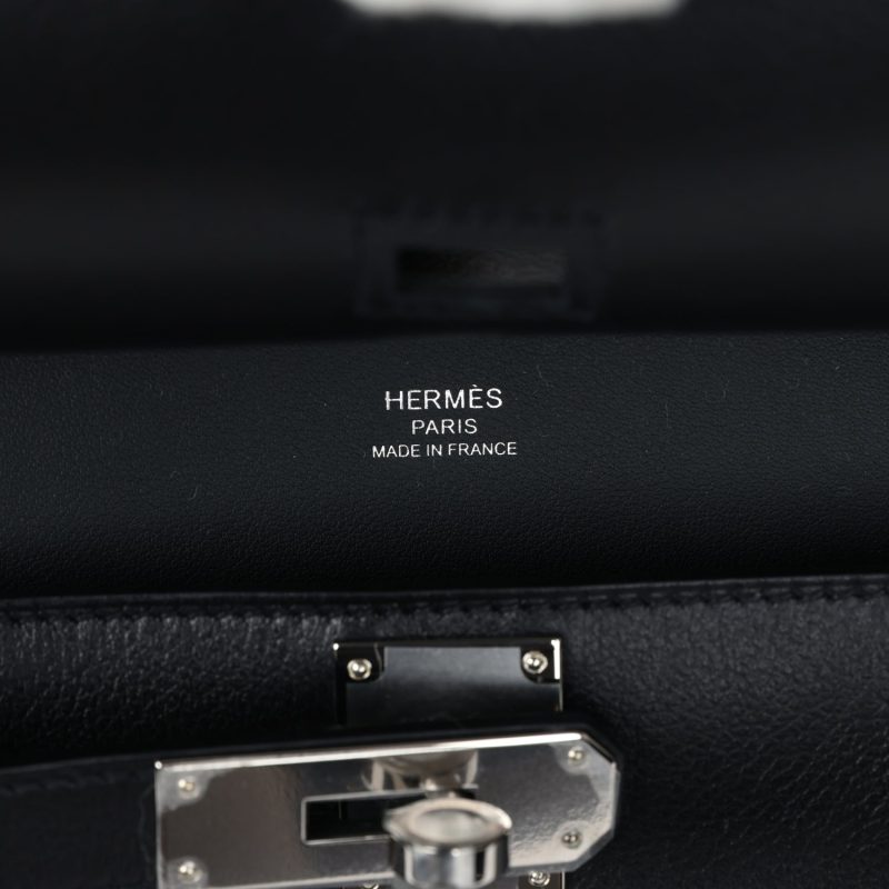 Hermes Jypsiere Mini Black Evercolor Palladium Hardware - Image 7
