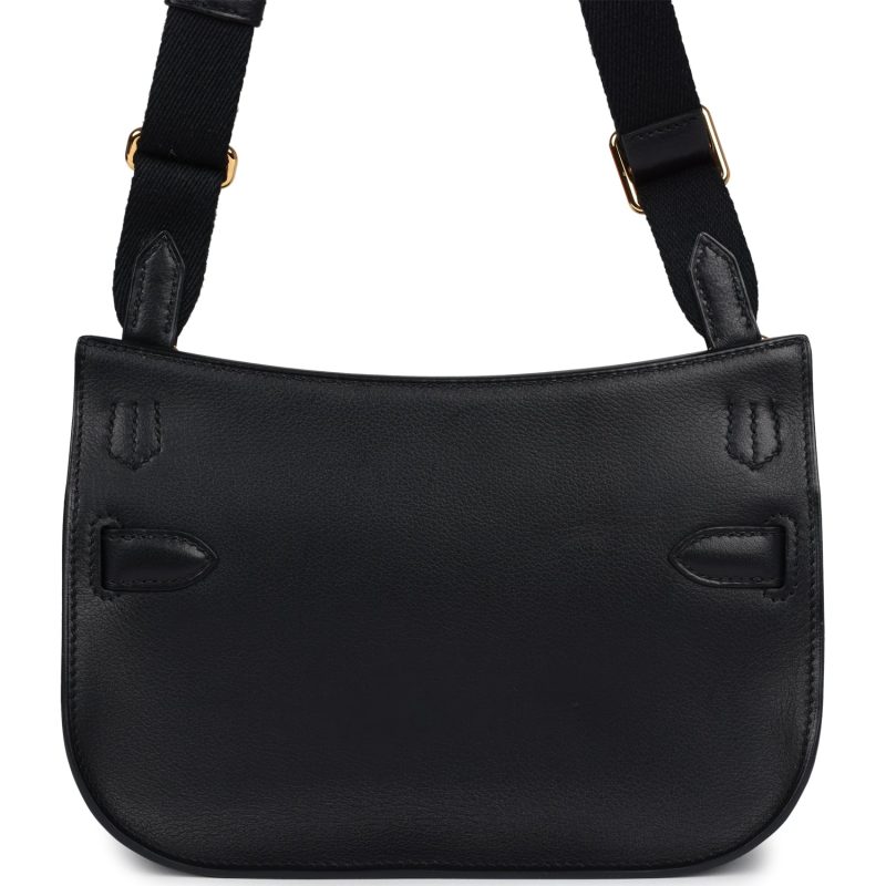 Hermes Jypsiere Mini Black Evercolor Gold Hardware - Image 4