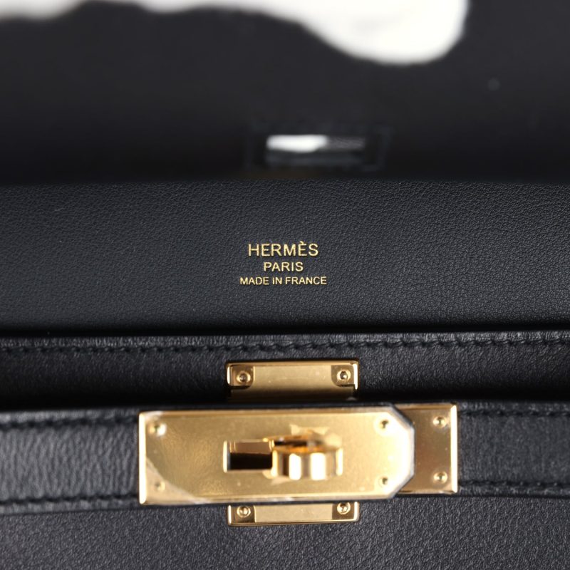Hermes Jypsiere Mini Black Evercolor Gold Hardware - Image 7