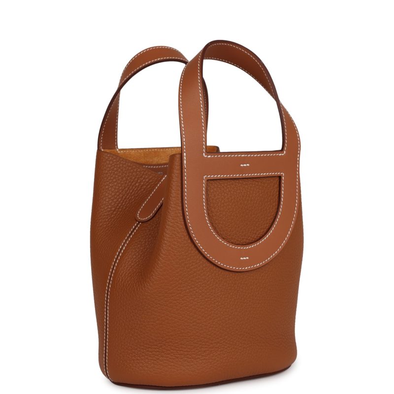 Hermes In-The-Loop 18 Gold Clemence and Swift Gold Hardware - Image 2