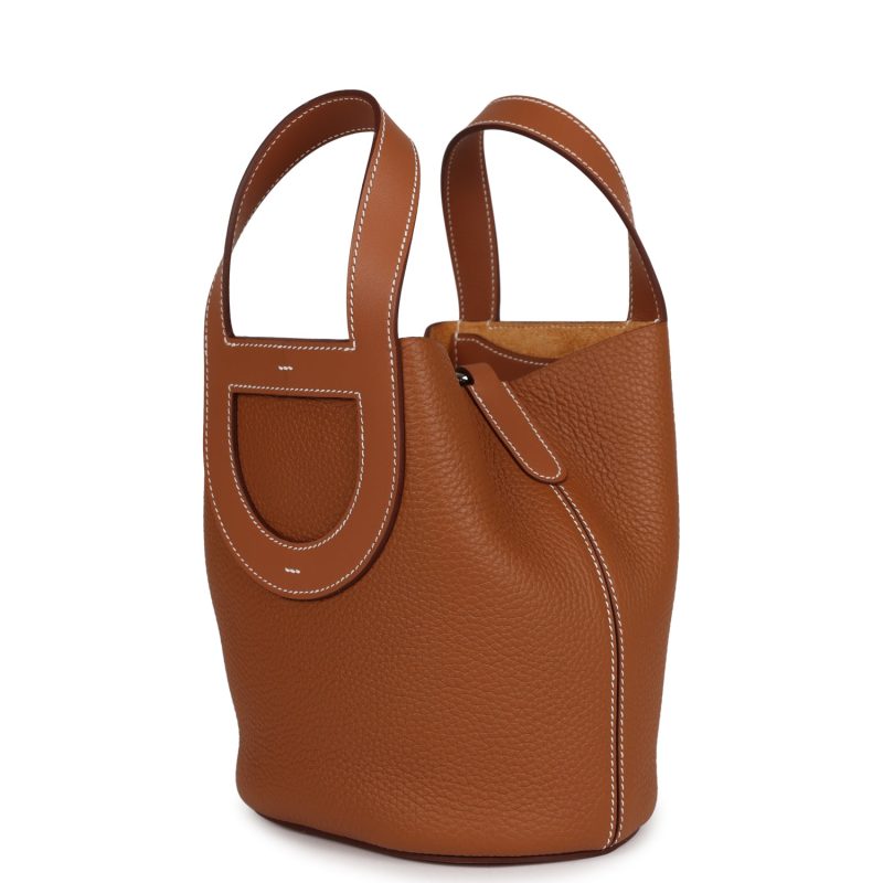 Hermes In-The-Loop 18 Gold Clemence and Swift Gold Hardware - Image 5