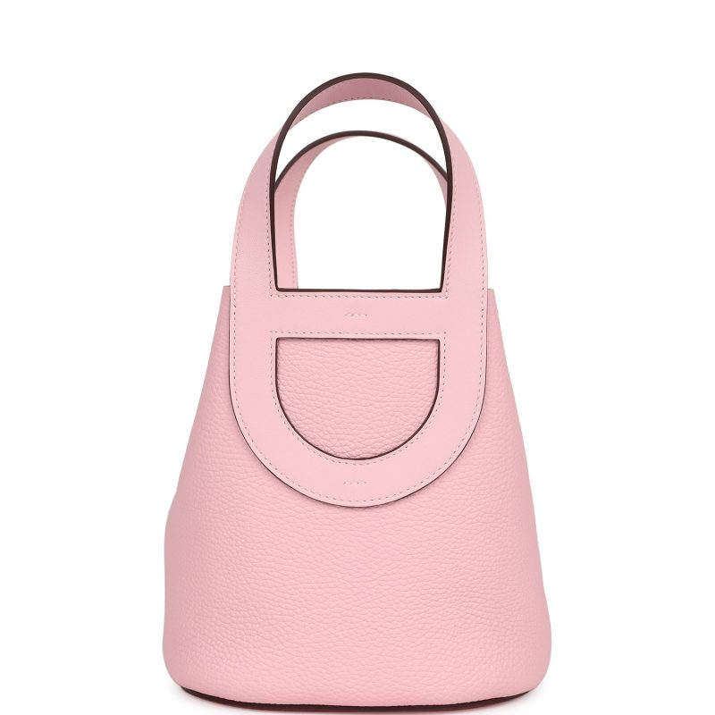 Hermes In-The-Loop 18 Rose Sakura Clemence and Swift Palladium Hardware - Image 4