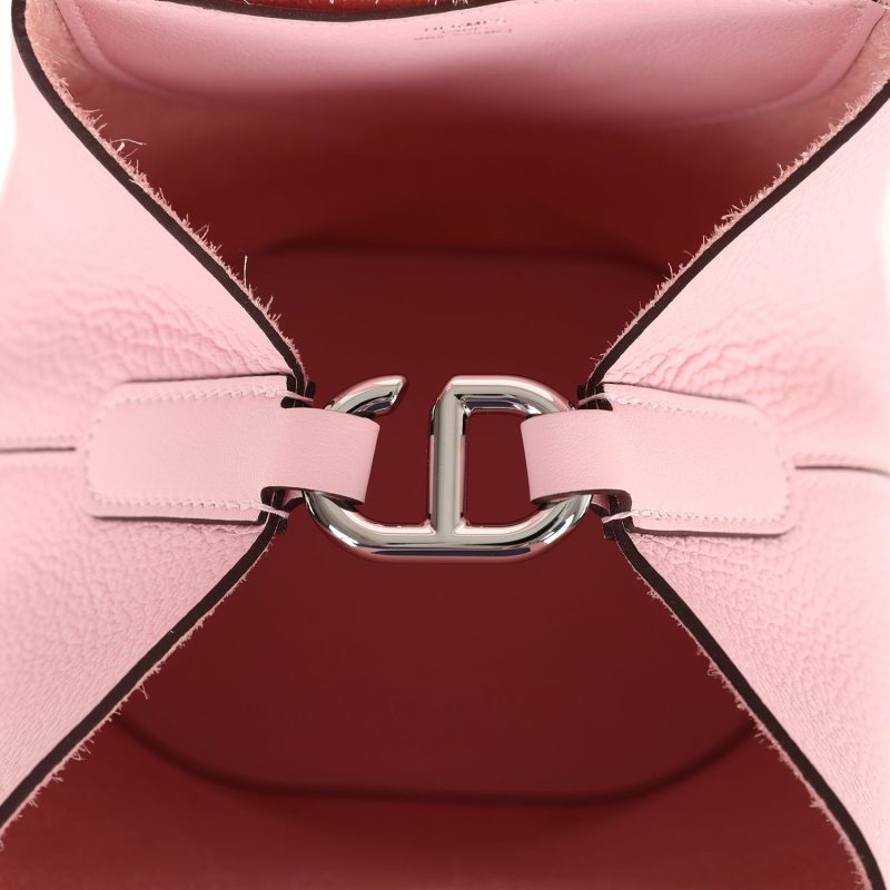 Hermes In-The-Loop 18 Rose Sakura Clemence and Swift Palladium Hardware - Image 7