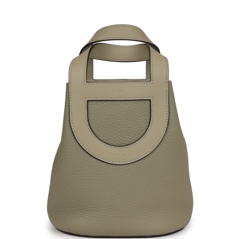 Hermes In-The-Loop 18 Sauge Clemence and Swift Gold Hardware - Image 4