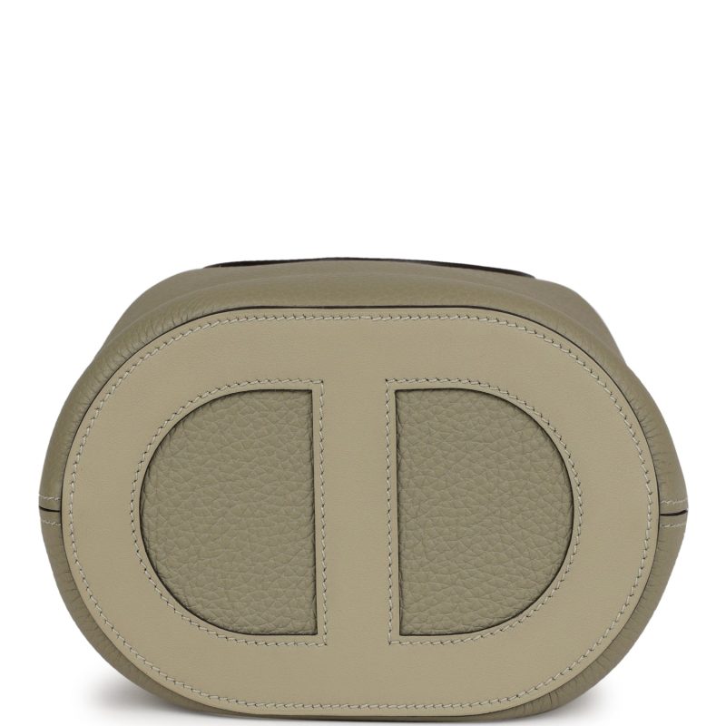 Hermes In-The-Loop 18 Sauge Clemence and Swift Gold Hardware - Image 5