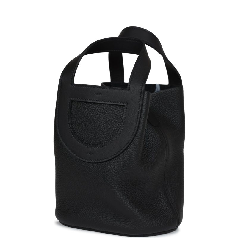Hermes In-The-Loop 18 Black Clemence and Swift Gold Hardware - Image 2