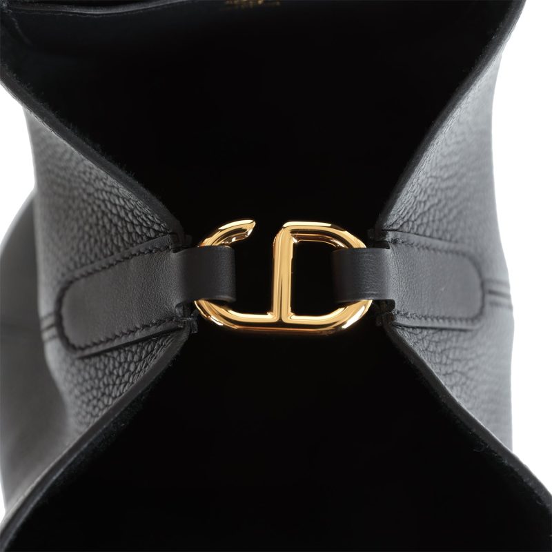 Hermes In-The-Loop 18 Black Clemence and Swift Gold Hardware - Image 5