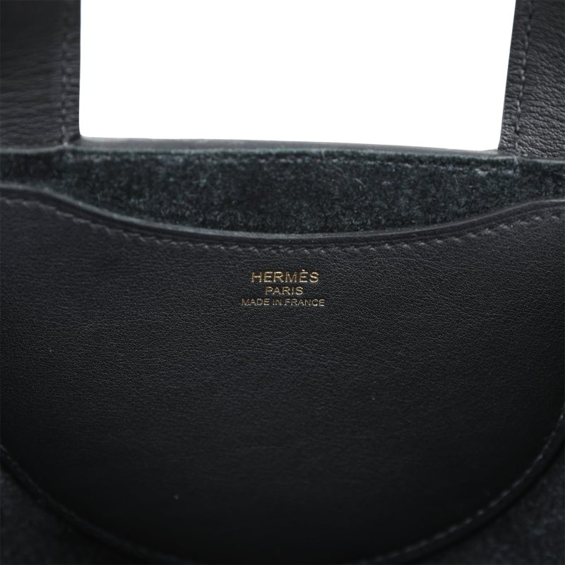Hermes In-The-Loop 18 Black Clemence and Swift Gold Hardware - Image 6