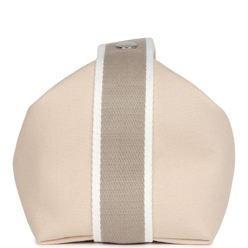 Hermes Bride-A-Brac PM Neutral Toile Canvas Palladium Hardware - Image 3