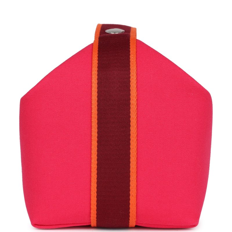 Hermes Bride-A-Brac GM Hibiscus Canvas Palladium Hardware - Image 3