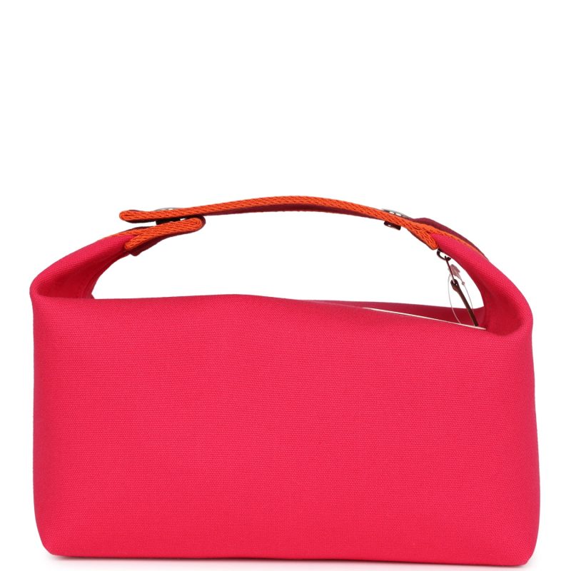 Hermes Bride-A-Brac GM Hibiscus Canvas Palladium Hardware - Image 4