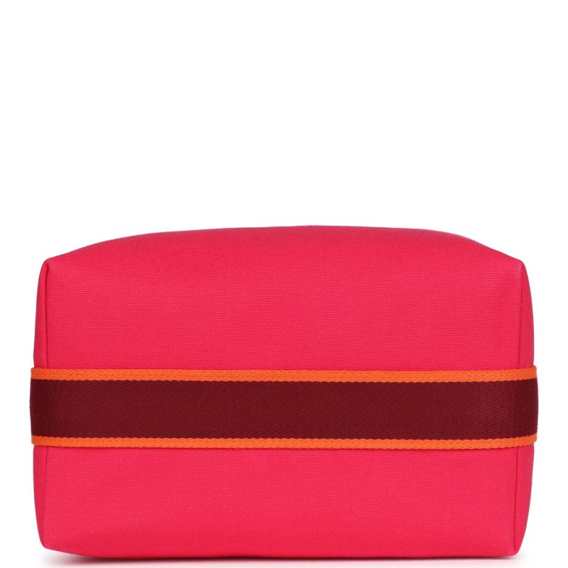 Hermes Bride-A-Brac GM Hibiscus Canvas Palladium Hardware - Image 5