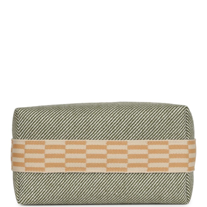 Hermes Bride-A-Brac PM Vert Foret H Natte Canvas and Wool Palladium Hardware - Image 5