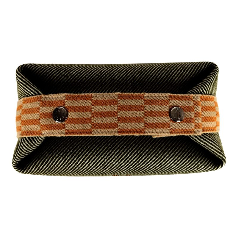Hermes Bride-A-Brac PM Vert Foret H Natte Canvas and Wool Palladium Hardware - Image 6