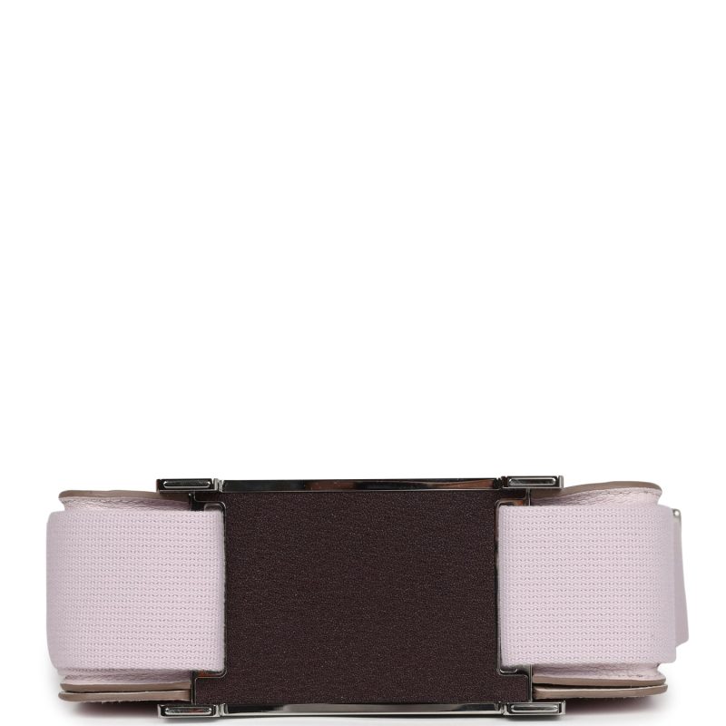 Hermes Geta Mauve Pale and Rouge Sellier Chevre Palladium Hardware - Image 4