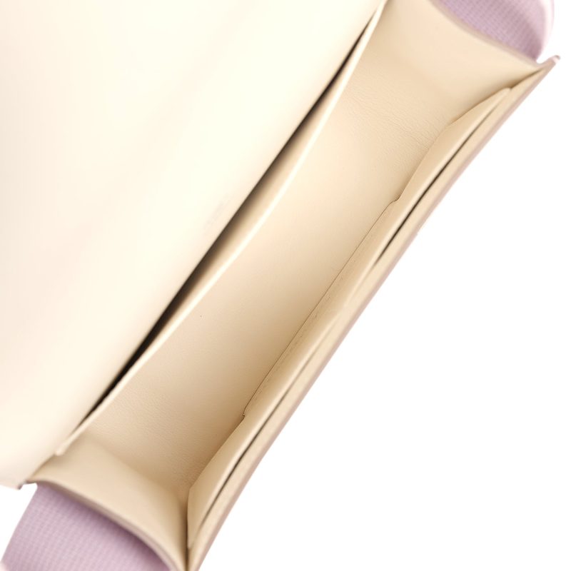 Hermes Geta Mauve Pale and Rouge Sellier Chevre Palladium Hardware - Image 7