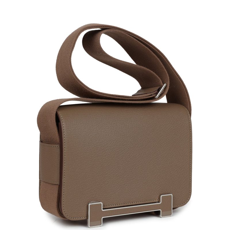 Hermes Geta Etoupe Chevre Palladium Hardware - Image 2