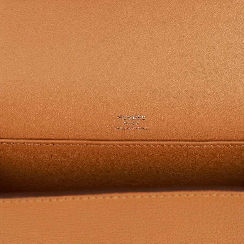 Hermes Geta Caramel Chevre Palladium Hardware - Image 6