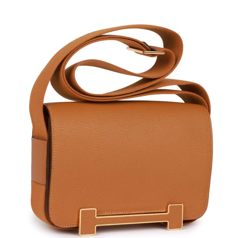 Hermes Geta Caramel Chevre Gold Hardware - Image 2
