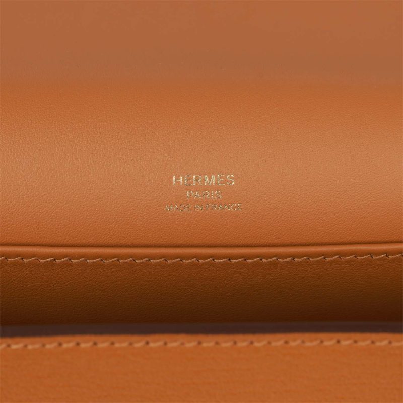 Hermes Geta Caramel Chevre Gold Hardware - Image 6