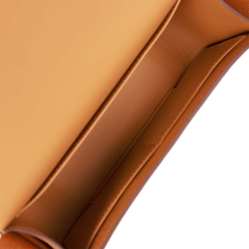 Hermes Geta Caramel Chevre Gold Hardware - Image 7