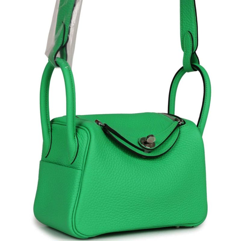 Hermes Mini Lindy Vert Comics Clemence Palladium Hardware - Image 2
