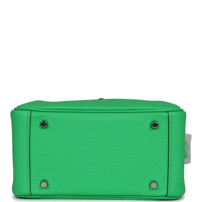 Hermes Mini Lindy Vert Comics Clemence Palladium Hardware - Image 5