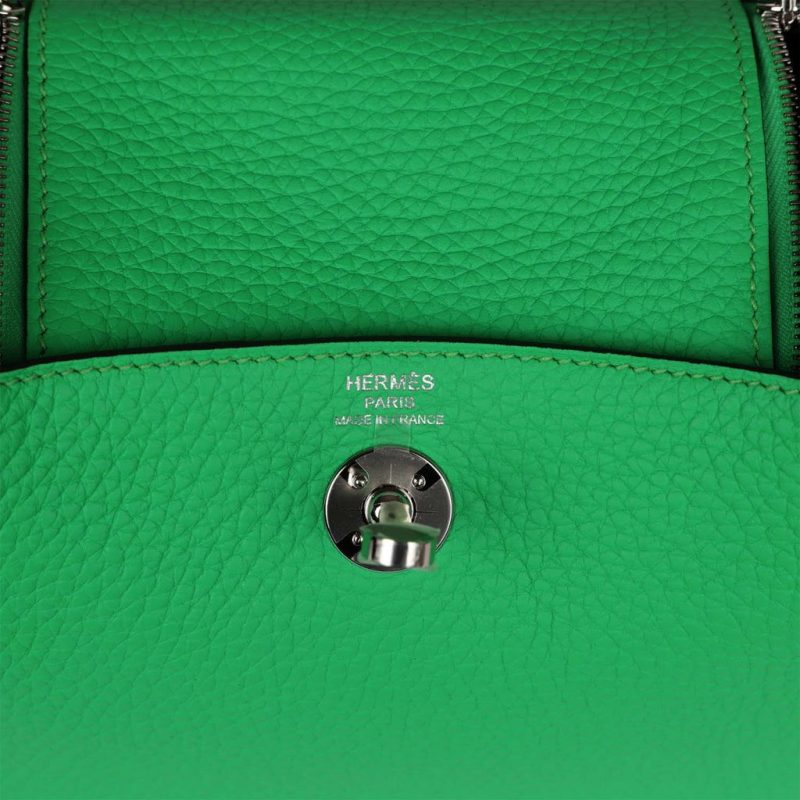 Hermes Mini Lindy Vert Comics Clemence Palladium Hardware - Image 7