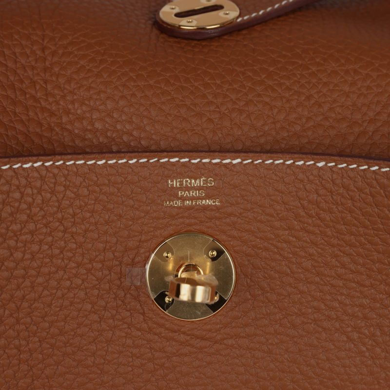 Hermes Lindy 26 Gold Clemence Gold Hardware - Image 6