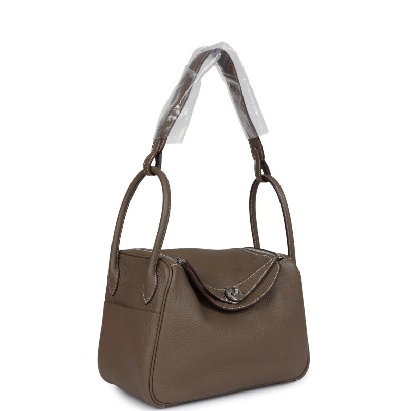 Hermes Lindy 26 Etoupe Clemence Palladium Hardware - Image 2
