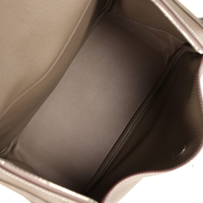 Hermes Lindy 26 Etoupe Clemence Palladium Hardware - Image 7