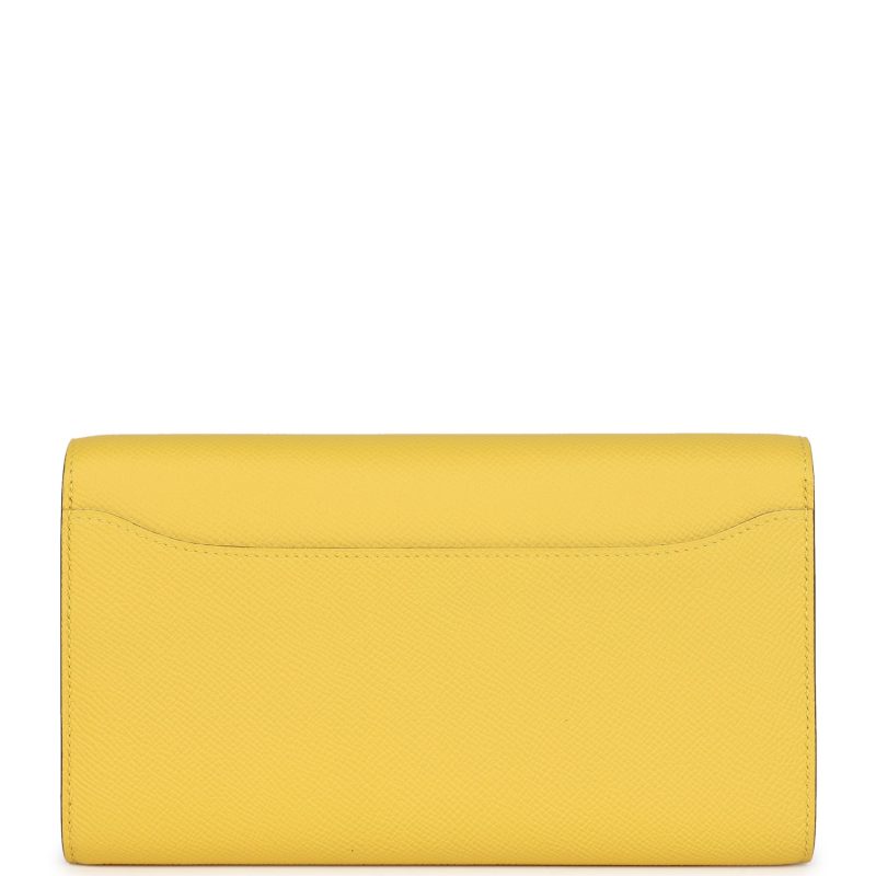 Hermes Constance To Go Wallet Jaune De Naples Epsom Gold Hardware - Image 4