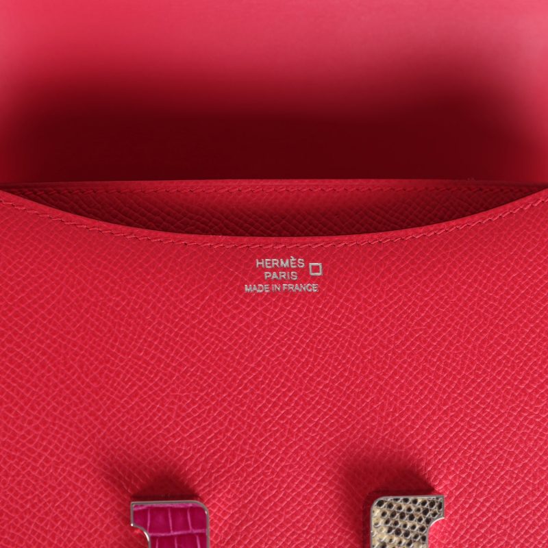 Hermes Constance 18 Rose Extreme Epsom Marquette Palladium Hardware - Image 7