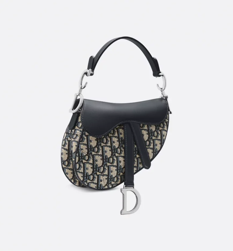 Dior Mini Saddle Bag with Strap - Image 2