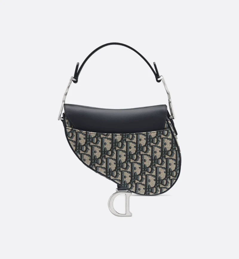 Dior Mini Saddle Bag with Strap - Image 3