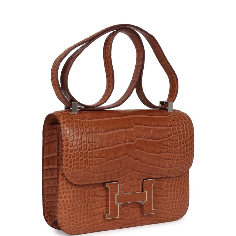 Hermes Constance 1-24 Gold Matte Alligator Marquette Palladium Hardware - Image 2