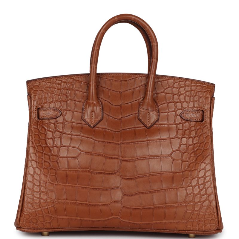 Hermes Birkin 25 Gold Matte Alligator Gold Hardware - Image 4