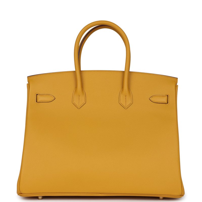 Hermes Birkin 35 Jaune Ambre Epsom Gold Hardware - Image 4