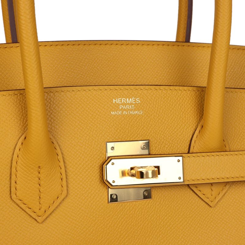 Hermes Birkin 35 Jaune Ambre Epsom Gold Hardware - Image 6